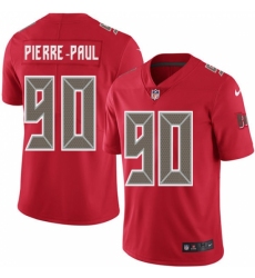 Men's Nike Tampa Bay Buccaneers #90 Jason Pierre-Paul Limited Red Rush Vapor Untouchable NFL Jersey