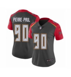 Women's Tampa Bay Buccaneers #90 Jason Pierre-Paul Limited Gray Inverted Legend Football Jersey