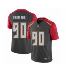 Youth Tampa Bay Buccaneers #90 Jason Pierre-Paul Limited Gray Inverted Legend Football Jersey