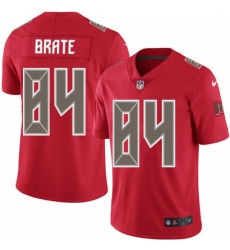 Men's Nike Tampa Bay Buccaneers #84 Cameron Brate Limited Red Rush Vapor Untouchable NFL Jersey