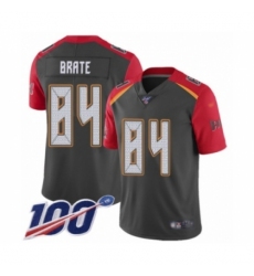 Men's Tampa Bay Buccaneers #84 Cameron Brate Limited Gray Inverted Legend 100th Season Football Jersey