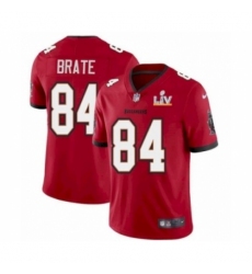 Men's Tampa Bay Buccaneers #84 Cameron Brate Red 2021 Super Bowl LV Jersey