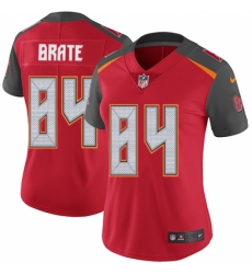 Women's Nike Tampa Bay Buccaneers #84 Cameron Brate Red Team Color Vapor Untouchable Limited Player NFL Jersey