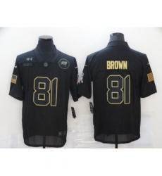 Men's Tampa Bay Buccaneers #81 Antonio Brown Black Nike 2020 Salute To Service Limited Jersey