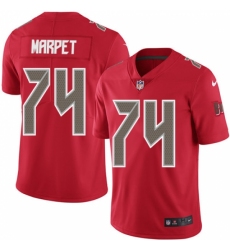 Men's Nike Tampa Bay Buccaneers #74 Ali Marpet Limited Red Rush Vapor Untouchable NFL Jersey