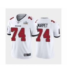 Men's Tampa Bay Buccaneers #74 Ali Marpet White Super Bowl LV Jersey