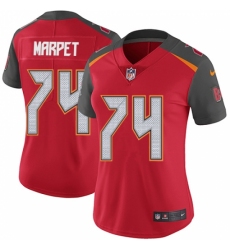 Women's Nike Tampa Bay Buccaneers #74 Ali Marpet Red Team Color Vapor Untouchable Limited Player NFL Jersey
