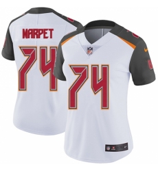 Women's Nike Tampa Bay Buccaneers #74 Ali Marpet White Vapor Untouchable Limited Player NFL Jersey