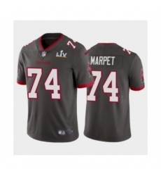 Women's Tampa Bay Buccaneers #74 Ali Marpet Pewter Super Bowl LV Jersey