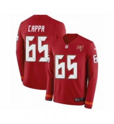 Men's Nike Tampa Bay Buccaneers #65 Alex Cappa Limited Red Therma Long Sleeve NFL Jersey