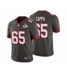 Men's Tampa Bay Buccaneers #65 Alex Cappa Pewter 2021 Super Bowl LV Jersey