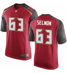 Men's Nike Tampa Bay Buccaneers #63 Lee Roy Selmon Game Red Team Color NFL Jersey