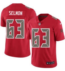 Men's Nike Tampa Bay Buccaneers #63 Lee Roy Selmon Limited Red Rush Vapor Untouchable NFL Jersey