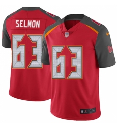 Men's Nike Tampa Bay Buccaneers #63 Lee Roy Selmon Red Team Color Vapor Untouchable Limited Player NFL Jersey
