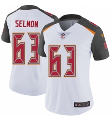 Women's Nike Tampa Bay Buccaneers #63 Lee Roy Selmon White Vapor Untouchable Limited Player NFL Jersey