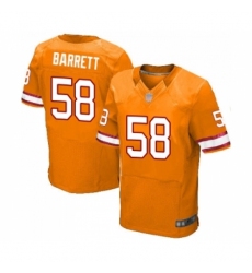 Men's Tampa Bay Buccaneers #58 Shaquil Barrett Elite Orange Glaze Alternate Football Jersey