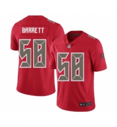 Men's Tampa Bay Buccaneers #58 Shaquil Barrett Limited Red Rush Vapor Untouchable Football Jersey