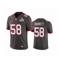 Men's  Tampa Bay Buccaneers #58 Shaquil Barrett Pewter Super Bowl LV Jersey