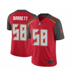 Men's Tampa Bay Buccaneers #58 Shaquil Barrett Red Team Color Vapor Untouchable Limited Player Football Jersey