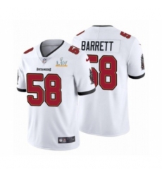Men's Tampa Bay Buccaneers #58 Shaquil Barrett White 2021 Super Bowl LV Jersey