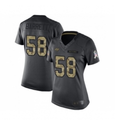 Women's Tampa Bay Buccaneers #58 Shaquil Barrett Limited Black 2016 Salute to Service Football Jersey