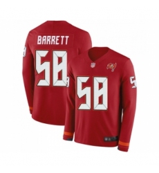 Youth Tampa Bay Buccaneers #58 Shaquil Barrett Limited Red Therma Long Sleeve Football Jersey