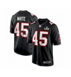 Men's Tampa Bay Buccaneers #45 Devin White Black game Super Bowl LV Jersey