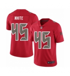Men's Tampa Bay Buccaneers #45 Devin White Limited Red Rush Vapor Untouchable Football Jersey