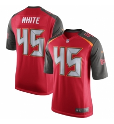 Men's Tampa Bay Buccaneers #45 Devin White Nike Red Game Jersey