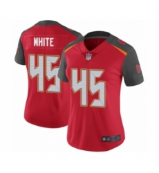 Women's Tampa Bay Buccaneers #45 Devin White Red Team Color Vapor Untouchable Limited Player Football Jersey