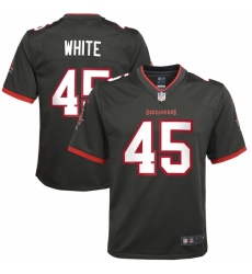 Youth Tampa Bay Buccaneers #45 Devin White Nike Pewter Alternate Game Jersey