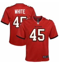 Youth Tampa Bay Buccaneers #45 Devin White Nike Red Game Jersey