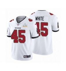 Youth Tampa Bay Buccaneers #45 Devin White White 2021 Super Bowl LV Jersey