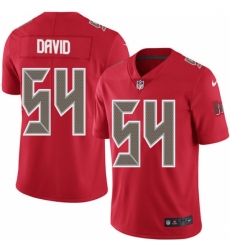 Men's Nike Tampa Bay Buccaneers #54 Lavonte David Limited Red Rush Vapor Untouchable NFL Jersey