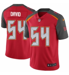 Men's Nike Tampa Bay Buccaneers #54 Lavonte David Red Team Color Vapor Untouchable Limited Player NFL Jersey