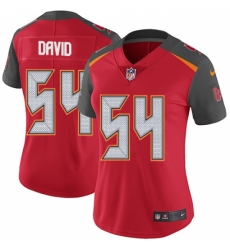 Women's Nike Tampa Bay Buccaneers #54 Lavonte David Red Team Color Vapor Untouchable Limited Player NFL Jersey