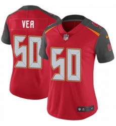 Women's Nike Tampa Bay Buccaneers #50 Vita Vea Red Team Color Vapor Untouchable Limited Player NFL Jersey