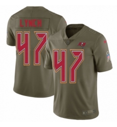 Men's Nike Tampa Bay Buccaneers #47 John Lynch Limited Olive 2017 Salute to Service NFL Jersey