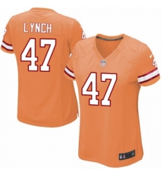 Women's Nike Tampa Bay Buccaneers #47 John Lynch Limited Orange Glaze Alternate NFL Jersey