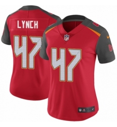 Women's Nike Tampa Bay Buccaneers #47 John Lynch Red Team Color Vapor Untouchable Limited Player NFL Jersey