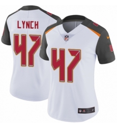 Women's Nike Tampa Bay Buccaneers #47 John Lynch White Vapor Untouchable Limited Player NFL Jersey