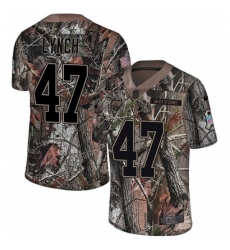 Youth Nike Tampa Bay Buccaneers #47 John Lynch Limited Camo Rush Realtree NFL Jersey