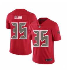 Men's Tampa Bay Buccaneers #35 Jamel Dean Limited Red Rush Vapor Untouchable Football Jersey