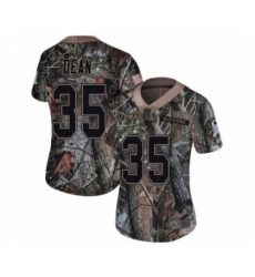 Women's Tampa Bay Buccaneers #35 Jamel Dean Limited Camo Rush Realtree Football Jersey