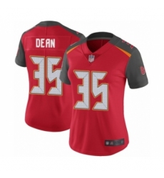 Women's Tampa Bay Buccaneers #35 Jamel Dean Red Team Color Vapor Untouchable Limited Player Football Jersey