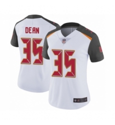 Women's Tampa Bay Buccaneers #35 Jamel Dean White Vapor Untouchable Limited Player Football Jersey