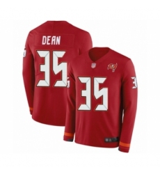 Youth Tampa Bay Buccaneers #35 Jamel Dean Limited Red Therma Long Sleeve Football Jersey