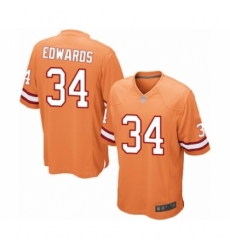Men's Tampa Bay Buccaneers #34 Mike Edwards Game Orange Glaze Alternate Football Jersey