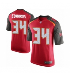 Men's Tampa Bay Buccaneers #34 Mike Edwards Game Red Team Color Football Jersey