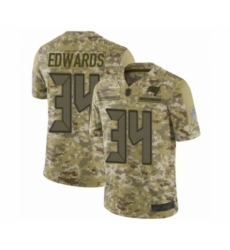 Men's Tampa Bay Buccaneers #34 Mike Edwards Limited Camo 2018 Salute to Service Football Jersey